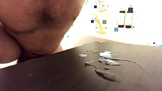 My cum load dribbles from my lips